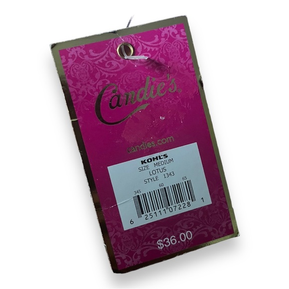 Candie’s Lotus Pink Bikini Top Tie Back Halter Straps and Mock Tie Front Accent - Picture 5 of 8